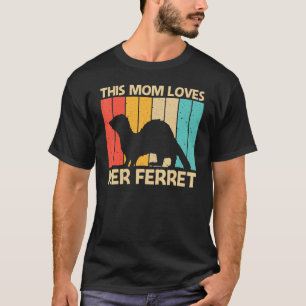 T-shirt Cool Ferret pour maman Ferret animal de compagnie