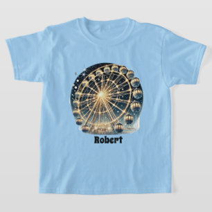 T-shirt Cool Ferris wheel ajouter nom