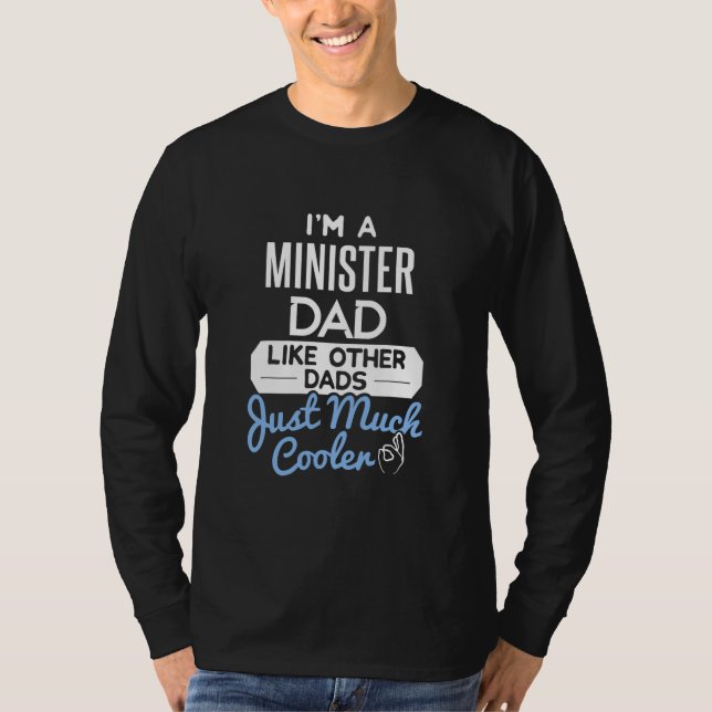 T-shirt Cool Fête des pères Ministre Papa  (Devant)