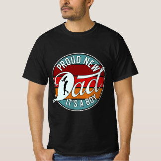 T-shirt Cool Fier nouveau papa mot art