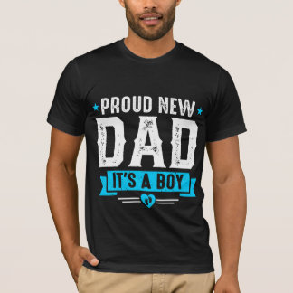 T-shirt Cool Fier nouveau papa mot art garçon