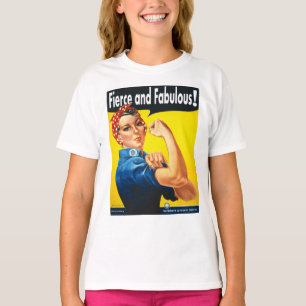 T-shirt Cool Fierce et Fabulous Rosie Le Riveter