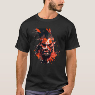 T-shirt Cool Fire rouge norse Berserker
