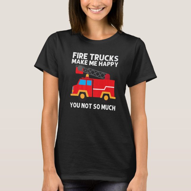 T-shirt Cool Fire Truck For Men Women Kids Firetruck Firef (Devant)