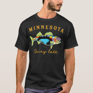 T-shirt Cool Fisherman Minnesota Rainy Lake Fisher Walleye