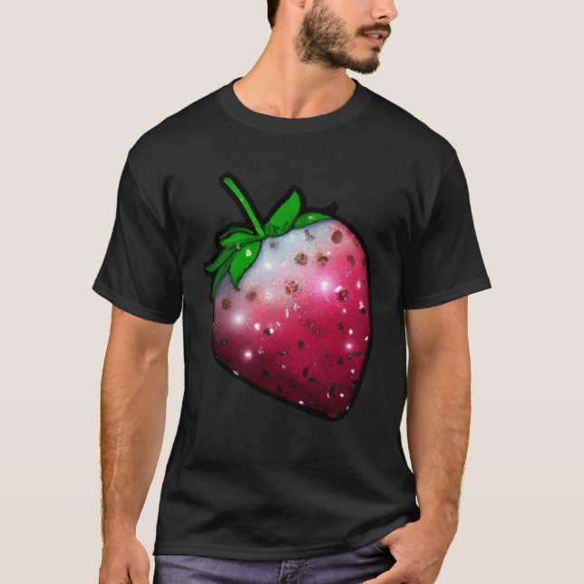 T-shirt Cool fraise fruits art fraise fraise fermier 2 (Devant)