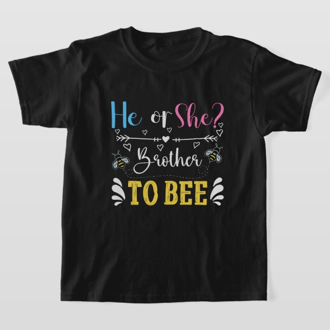 T-shirt Cool Frère genre révéler l'abeille (Poser)