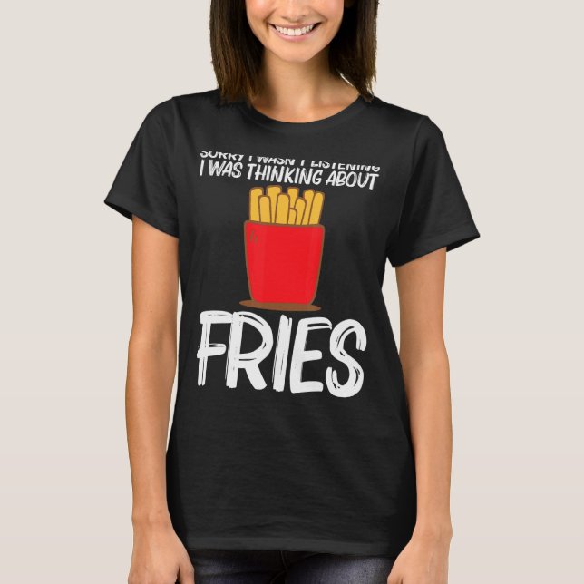 T-shirt Cool Fries Pour Hommes Femmes Restauration Rapide  (Devant)