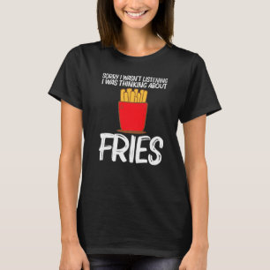 T-shirt Cool Fries Pour Hommes Femmes Restauration Rapide