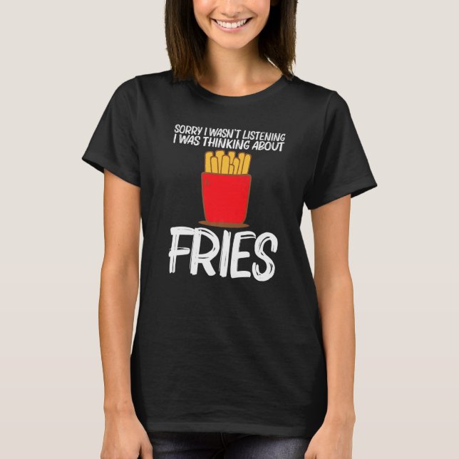 T-shirt Cool Fries Pour Hommes Femmes Restauration Rapide  (Devant)