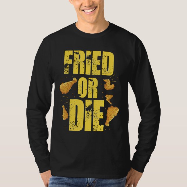 T-shirt Cool Frits Ou Mourir Poulet (Devant)