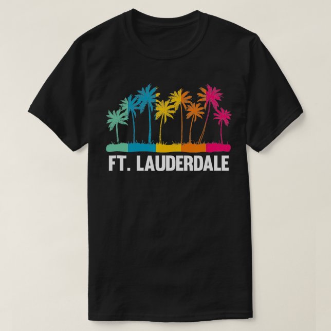 T-shirt Cool FT Lauderdale Beach Floride Cool de plage uni (Design devant)
