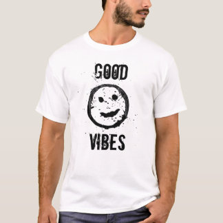 T-shirt Cool Fun Good vibes Smile face Custom text