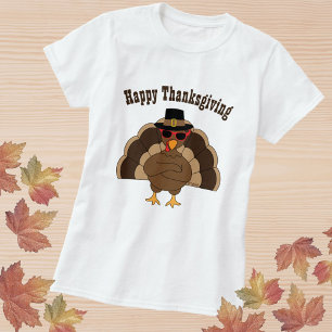 T-shirt Cool fun turkey Bon thanksgiving texte personnalis