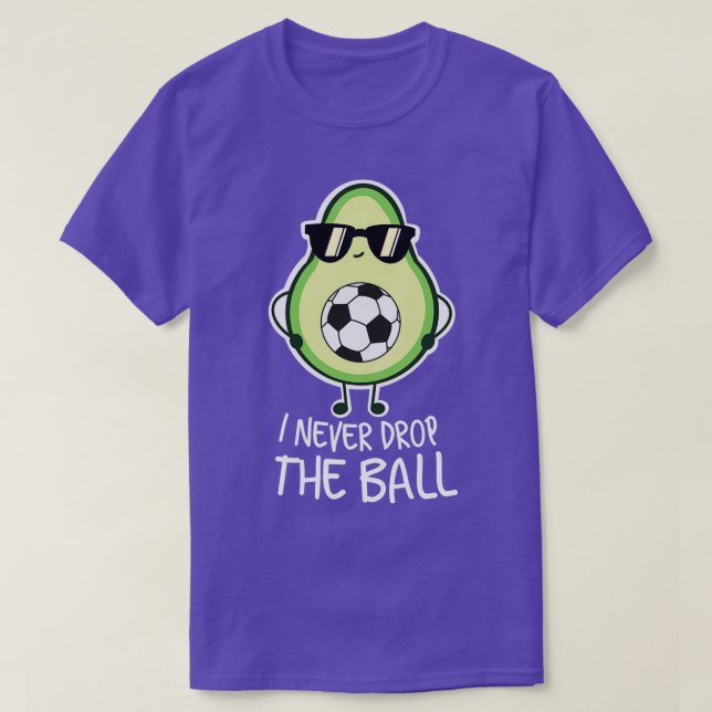 T-shirt Cool Funny Avocado Soccer (Design devant)