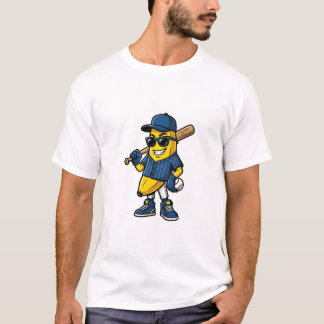 T-shirt : Cool Funny Baseball Banana Player Sports Mascot