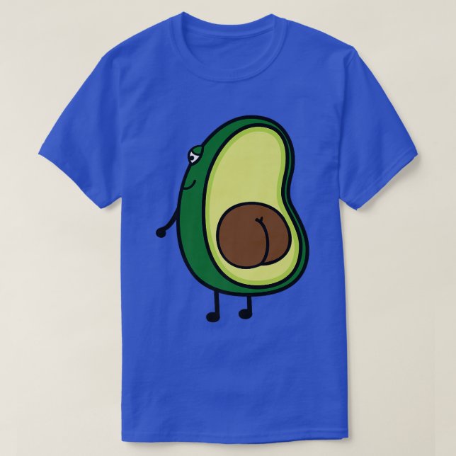 T-shirt Cool Funny Sarcastique Avocado Butt Novelty Graphi (Design devant)