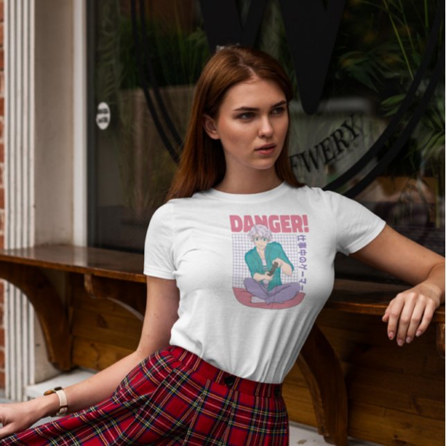 T-shirt Cool Gamer Anime Boy (Créateur téléchargé)