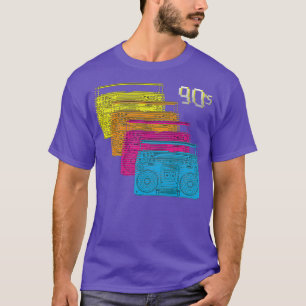 T-shirt Cool Ghetto blaster 90s fête DJ disco musique