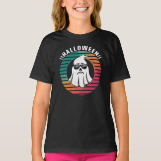 T-shirt Cool Ghost Halloween Conception rétro
