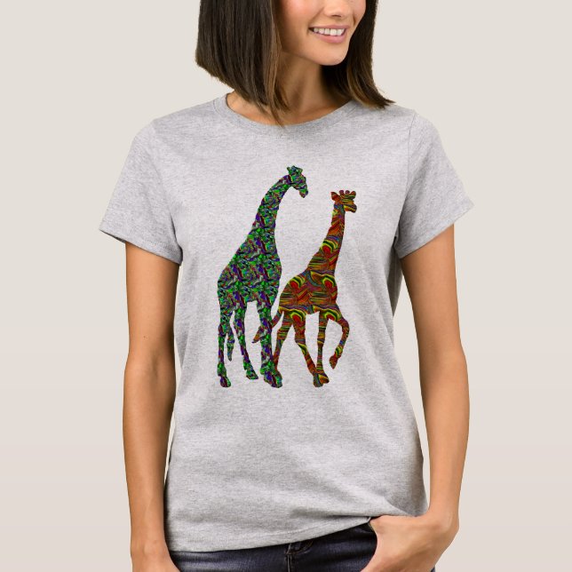 T-shirt cool giraff conception giraff sauvage (Devant)