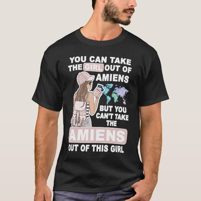 T-shirt Cool Girl from Amiens City  Proud Amiens Girl (Devant)