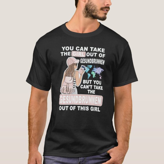 T-shirt Cool Girl from Gesundbrunnen City Proud Gesundbrun (Devant)