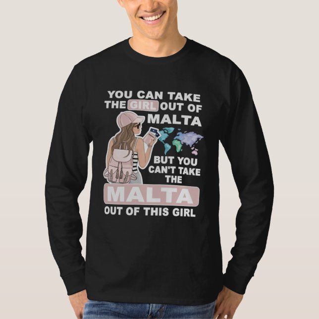 T-shirt Cool Girl from Malta  Proud Malta Girl (Devant)