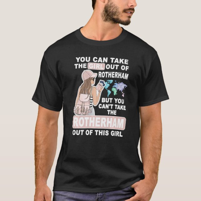 T-shirt Cool Girl from Rotherham City  Proud Rotherham Gir (Devant)