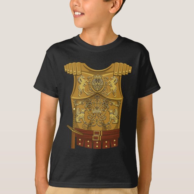 T-shirt Cool Gladiator Halloween Costume de combat Fighter (Devant)