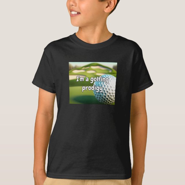 T-shirt Cool Golf Ball Amusant Unique Enfants Chemise (Devant)