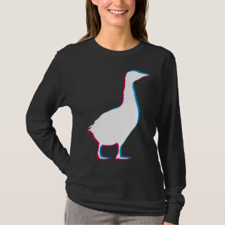 T-shirt Cool Goose Duck Silhouette Stylish Geese Bird Anim