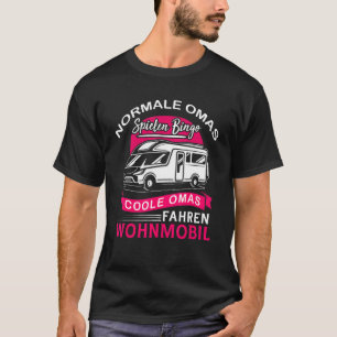 T-shirt Cool Grand-mère's Driving Motorhome Camping & Camp