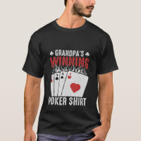 T-shirt Cool Grandpa gagnant au poker