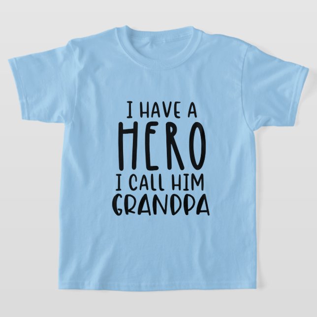 T-shirt Cool Grandpa Hero Grandson (Poser)