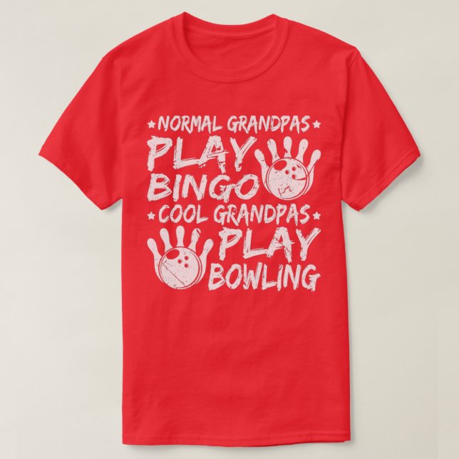 T-shirt Cool Grandpas Bowling Fête des pères Bowler T (Design devant)