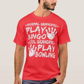 T-shirt Cool Grandpas Bowling Fête des pères Bowler T