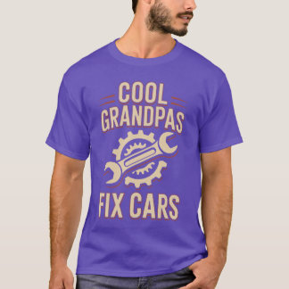 T-shirt Cool Grandpas Fi Cars Funny Car Mechanic friend