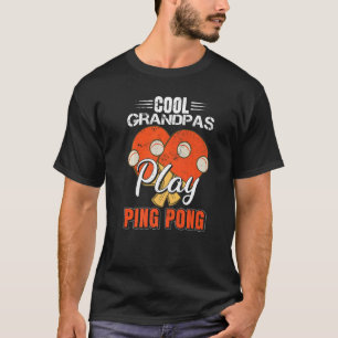 T-shirt Cool Grandpas Jouer Ping Pong Paddle Ping Pong