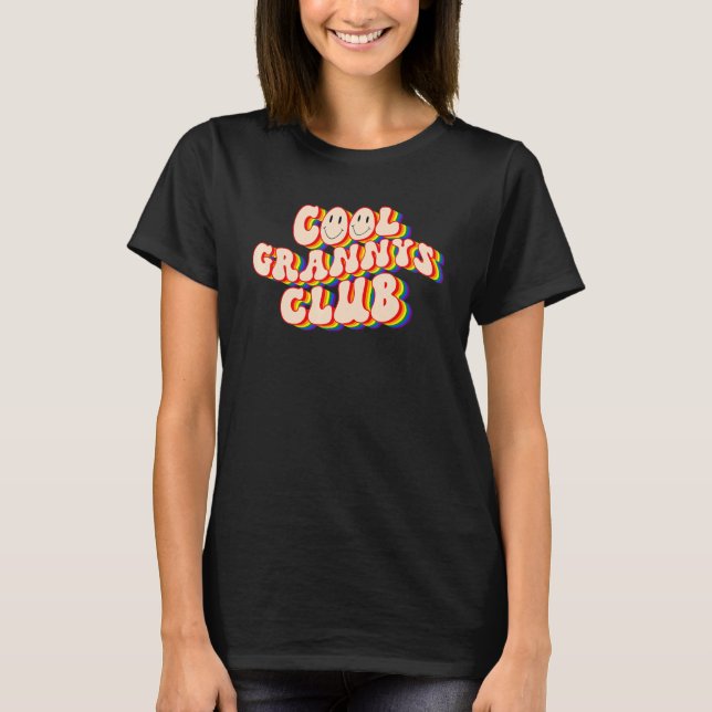 T-shirt Cool Grannys Club LGBTQ Pride Gay Pride Rainbow LG (Devant)