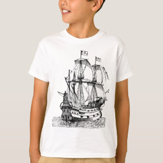 T-shirt Cool Graphic Vieux bateau pirate