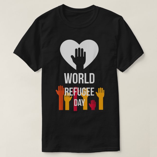 T-shirt Cool Graphic World Refugee Day (Design devant)