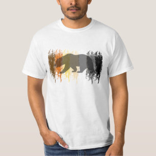 T-shirt Cool Grunge Ours Ombre Gay Pride Ours