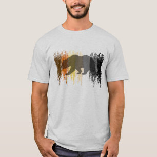 T-shirt Cool Grunge Ours Ombre Gay Pride Ours