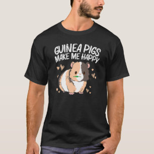 T-shirt Cool Guinée Cochon Pour Hommes Femmes Roue Fluffy