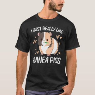 T-shirt Cool Guinée Cochon Pour Hommes Femmes Roue Fluffy