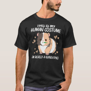 T-shirt Cool Guinée Cochon Pour Hommes Femmes Roue Fluffy