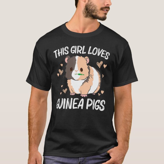T-shirt Cool Guinée Pig For Girls Kids Wheek Fluffy Cavy P (Devant)