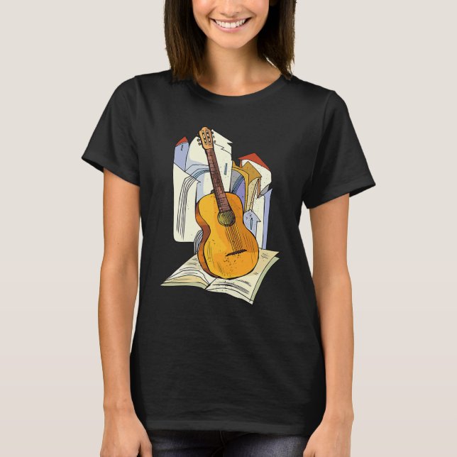 T-shirt Cool Guitar Musical Instruments Guitarist Music (Devant)