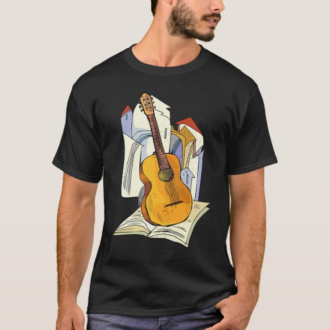 T-shirt Cool Guitar Musical Instruments Guitarist Music (Devant)